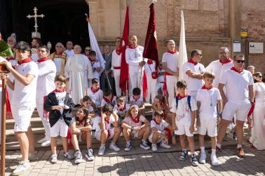 Procesión en honor al patrón San Miguel en fiestas de Corella