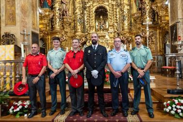 Procesión en honor al patrón San Miguel en fiestas de Corella