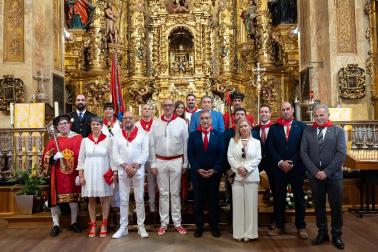 Procesión en honor al patrón San Miguel en fiestas de Corella