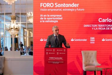 Fotos del foro Banco Santander-Diario de Navarra: 'IA en la empresa: de la oportunidad a la estrategia'