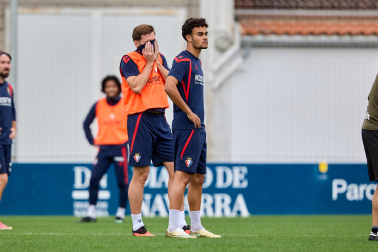 Fotos del entrenamiento de Osasuna este viernes, 2 de octubre de 2026