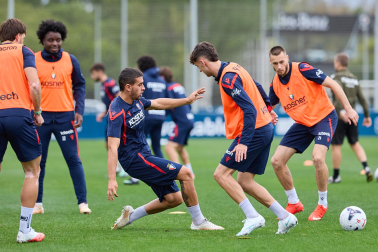 Fotos del entrenamiento de Osasuna este viernes, 2 de octubre de 2026