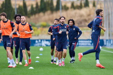 Fotos del entrenamiento de Osasuna este viernes, 2 de octubre de 2026