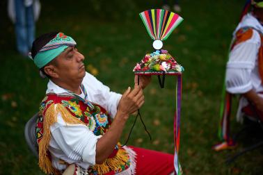 Ceremonia del Ritual de los Voladores de Papantla en Pamplona