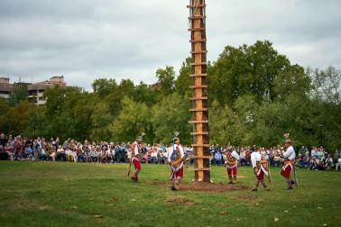 Ceremonia del Ritual de los Voladores de Papantla en Pamplona