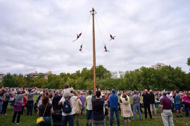 Ceremonia del Ritual de los Voladores de Papantla en Pamplona