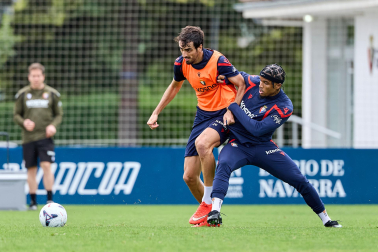 Foto del entrenamiento de Osasuna de este 6 de octubre