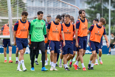 Foto del entrenamiento de Osasuna de este 6 de octubre