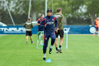 Foto del entrenamiento de Osasuna de este 6 de octubre