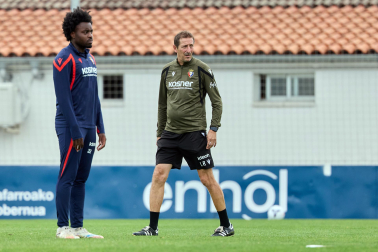 Foto del entrenamiento de Osasuna de este 6 de octubre