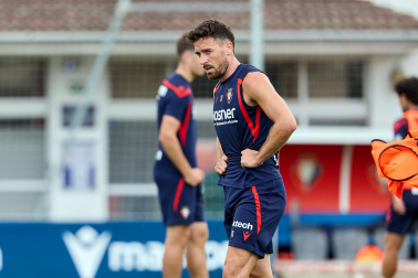 Foto del entrenamiento de Osasuna de este 6 de octubre