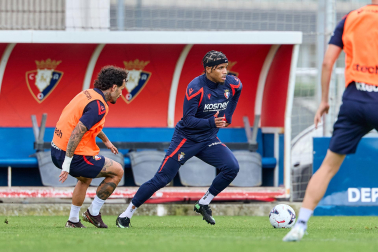 Foto del entrenamiento de Osasuna de este 6 de octubre