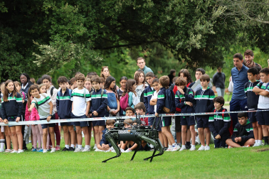 Ejercicios de la Policía Nacional en la Ciudadela de Pamplona este martes, 6 de octubre