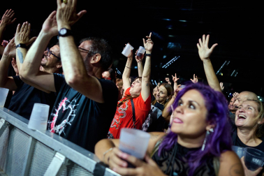 El público asistente al festival disfrutó del rock