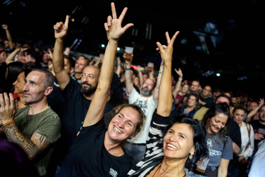 El público asistente al festival disfrutó del rock