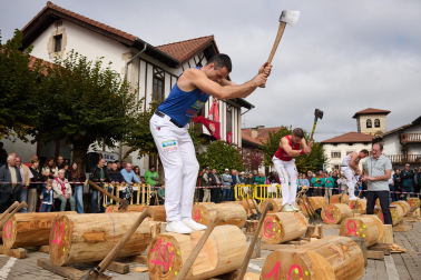 Fotos del Campeonato Navarro de Aizkora de Primera Categoría en Lekunberri.