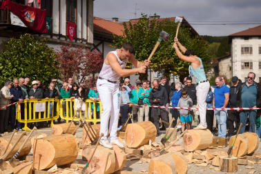 Fotos del Campeonato Navarro de Aizkora de Primera Categoría en Lekunberri.