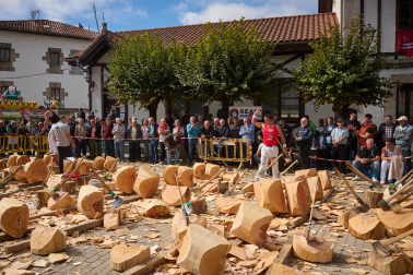 Fotos del Campeonato Navarro de Aizkora de Primera Categoría en Lekunberri.