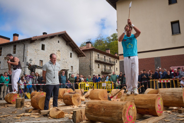 Fotos del Campeonato Navarro de Aizkora de Primera Categoría en Lekunberri.