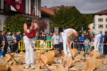 Fotos del Campeonato Navarro de Aizkora de Primera Categoría en Lekunberri.