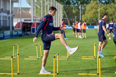 Luis Miguel Ramis dirigió este lunes, 12 de octubre, su última entrenamiento como entrenador de Osasuna antes de ser cesado