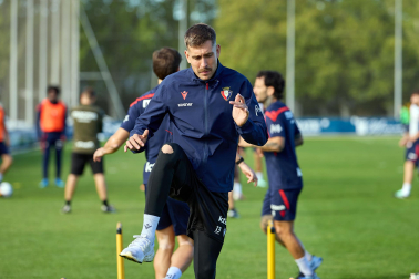 Luis Miguel Ramis dirigió este lunes, 12 de octubre, su última entrenamiento como entrenador de Osasuna antes de ser cesado