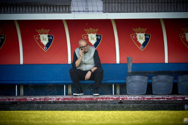 Luis Miguel Ramis dirigió este lunes, 12 de octubre, su última entrenamiento como entrenador de Osasuna antes de ser cesado
