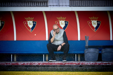 Luis Miguel Ramis dirigió este lunes, 12 de octubre, su última entrenamiento como entrenador de Osasuna antes de ser cesado
