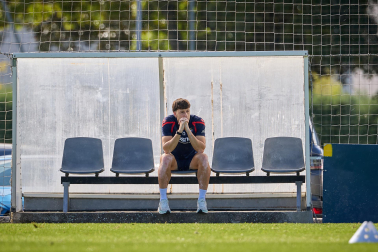 Luis Miguel Ramis dirigió este lunes, 12 de octubre, su última entrenamiento como entrenador de Osasuna antes de ser cesado