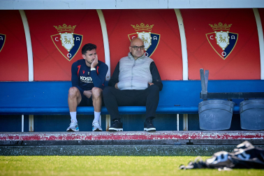 Luis Miguel Ramis dirigió este lunes, 12 de octubre, su última entrenamiento como entrenador de Osasuna antes de ser cesado