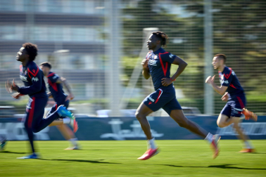 Luis Miguel Ramis dirigió este lunes, 12 de octubre, su última entrenamiento como entrenador de Osasuna antes de ser cesado