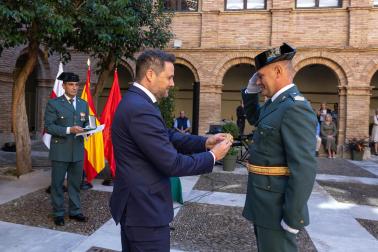 Celebración del día de la patrona de la Guardia Civil en Tudela