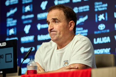 Presentación de Jagoba Arrasate como nuevo entrenador de Osasuna