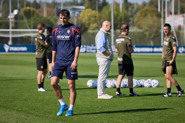 Fotos del primer entrenamiento de Jagoba Arrasate este miércoles en Tajonar