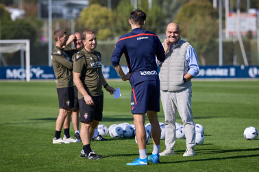 Fotos del primer entrenamiento de Jagoba Arrasate este miércoles en Tajonar