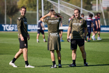 Fotos del primer entrenamiento de Jagoba Arrasate este miércoles en Tajonar