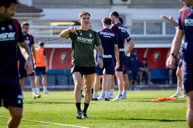Fotos del primer entrenamiento de Jagoba Arrasate este miércoles en Tajonar