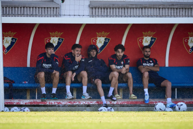 Fotos del primer entrenamiento de Jagoba Arrasate este miércoles en Tajonar