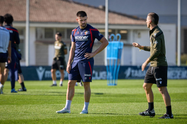 Fotos del primer entrenamiento de Jagoba Arrasate este miércoles en Tajonar