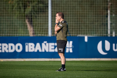 Fotos del primer entrenamiento de Jagoba Arrasate este miércoles en Tajonar