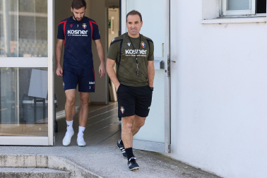 Fotos del primer entrenamiento de Jagoba Arrasate este miércoles en Tajonar