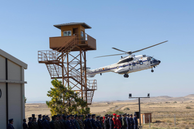Celebración del 75 aniversario de la apertura del Polígono de Tiro de las Bardenas Reales con desfiles y exhibiciones del Ejército del Aire