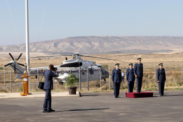 Celebración del 75 aniversario de la apertura del Polígono de Tiro de las Bardenas Reales con desfiles y exhibiciones del Ejército del Aire