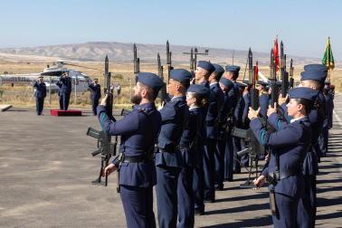 Celebración del 75 aniversario de la apertura del Polígono de Tiro de las Bardenas Reales con desfiles y exhibiciones del Ejército del Aire