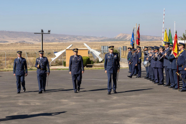 Celebración del 75 aniversario de la apertura del Polígono de Tiro de las Bardenas Reales con desfiles y exhibiciones del Ejército del Aire
