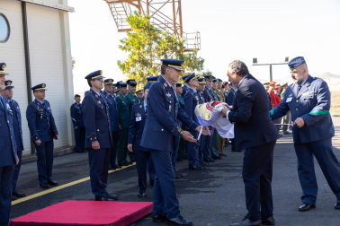 Celebración del 75 aniversario de la apertura del Polígono de Tiro de las Bardenas Reales con desfiles y exhibiciones del Ejército del Aire