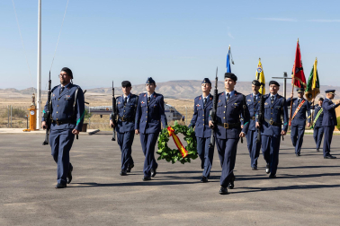Celebración del 75 aniversario de la apertura del Polígono de Tiro de las Bardenas Reales con desfiles y exhibiciones del Ejército del Aire