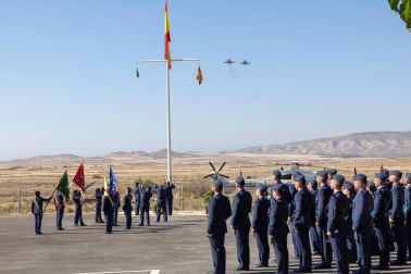 Celebración del 75 aniversario de la apertura del Polígono de Tiro de las Bardenas Reales con desfiles y exhibiciones del Ejército del Aire