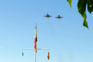 Celebración del 75 aniversario de la apertura del Polígono de Tiro de las Bardenas Reales con desfiles y exhibiciones del Ejército del Aire