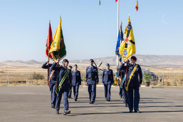 Celebración del 75 aniversario de la apertura del Polígono de Tiro de las Bardenas Reales con desfiles y exhibiciones del Ejército del Aire